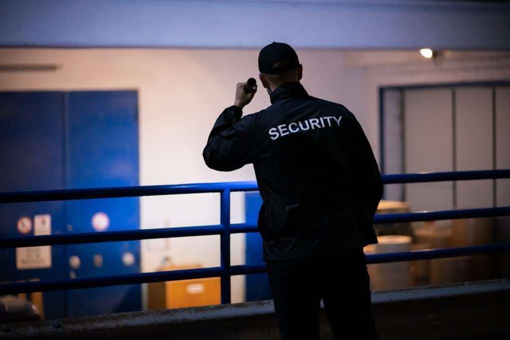 A security guard in Alberta has varied responsibilities