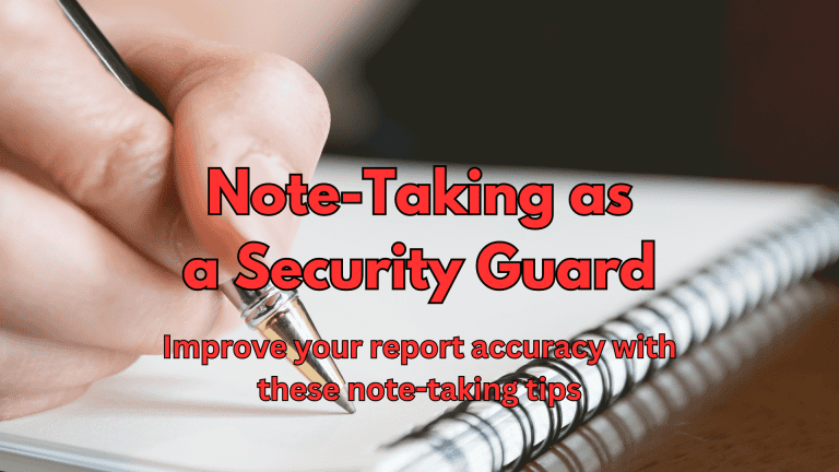 Note-Taking as a Security Guard